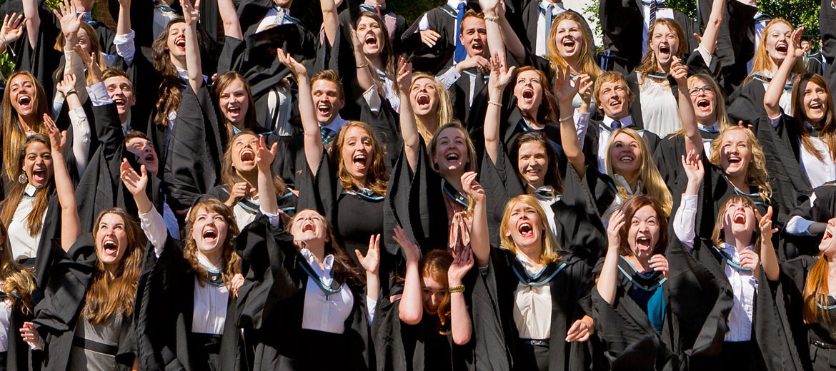 Drama mortar boards in air!