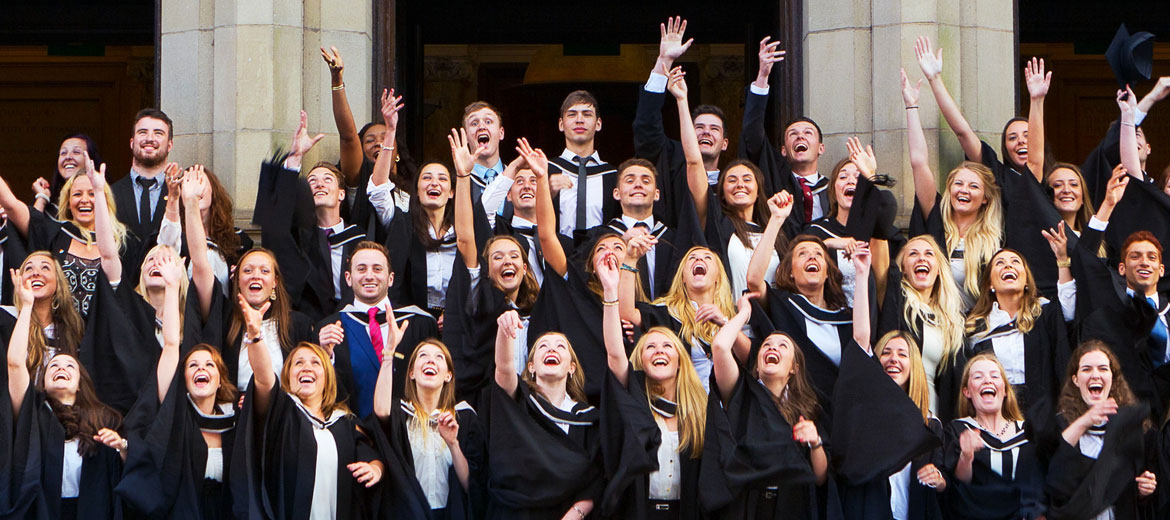 Mortar boards in the air!